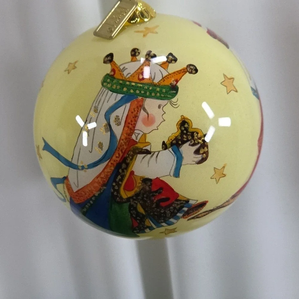 pier 1 li‎ bien christmas ornaments 3 Little Kings Hand Blown Hand Painted
